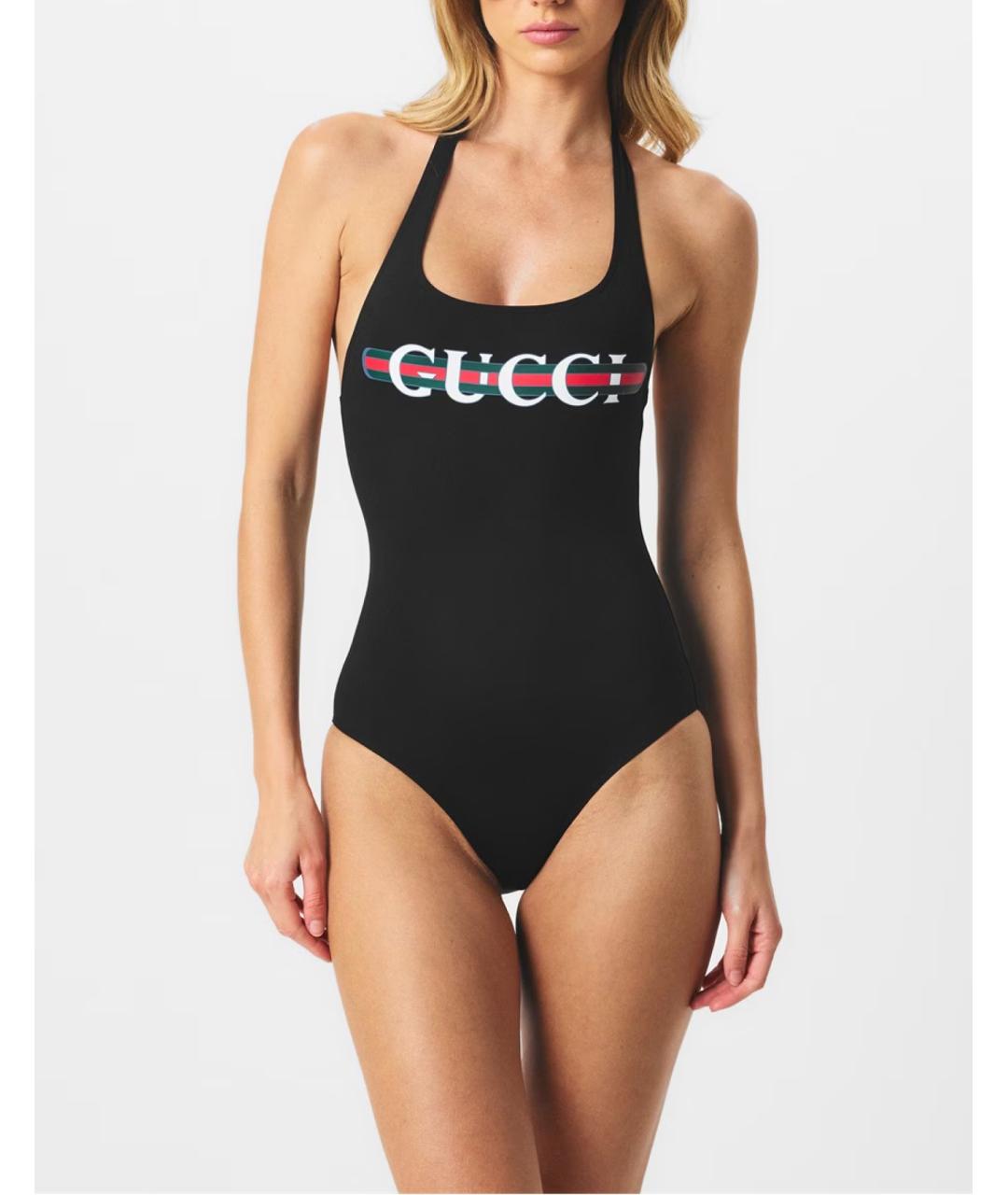 GUCCI Черный купальник, фото 3