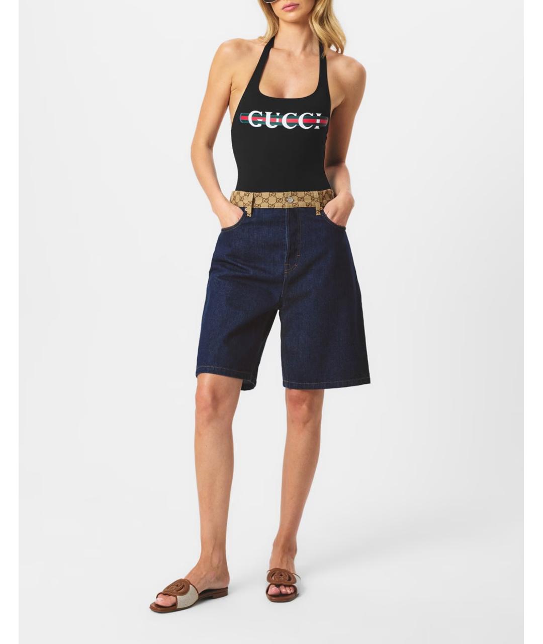 GUCCI Черный купальник, фото 2