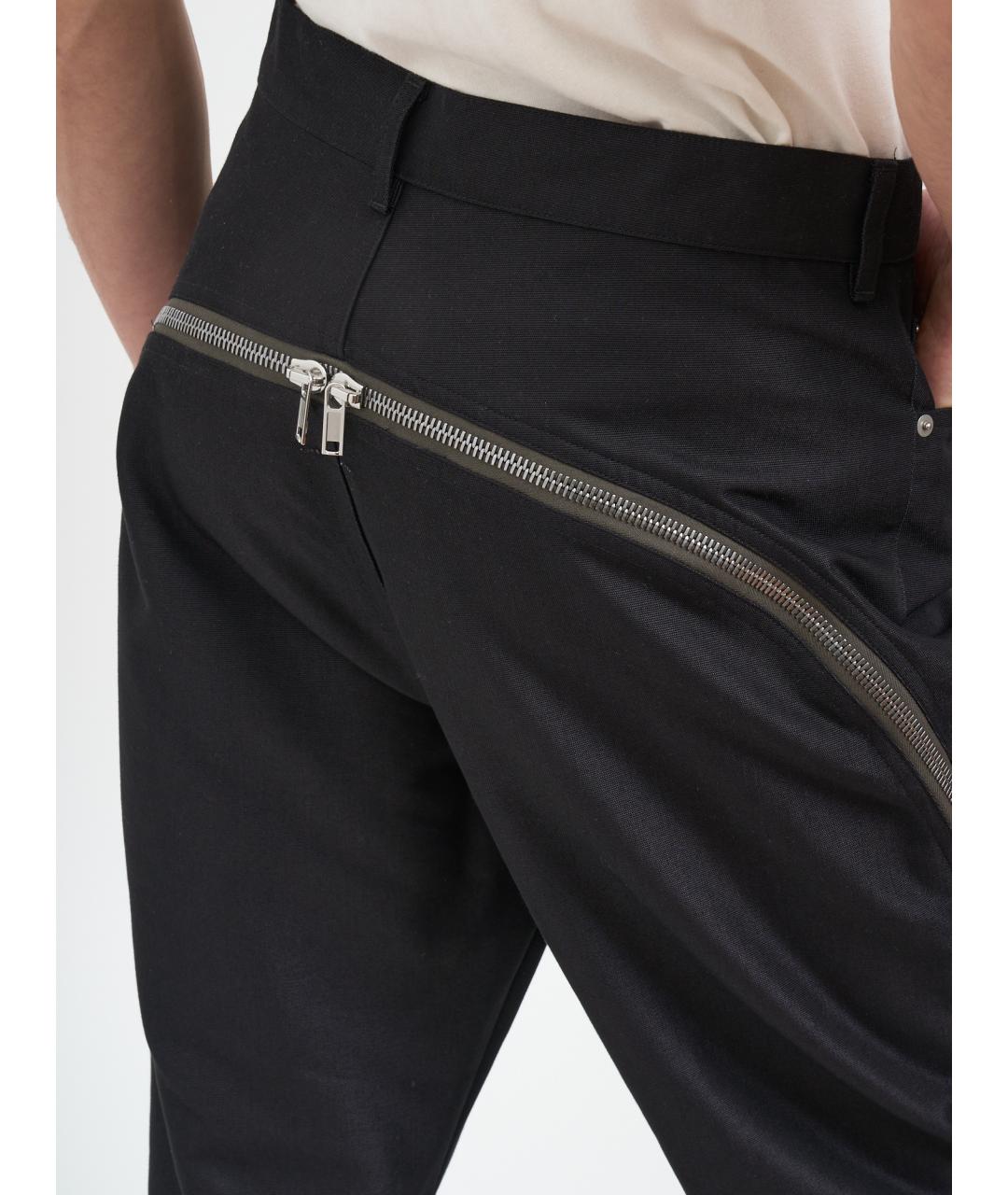 RICK OWENS Черные повседневные брюки, фото 5