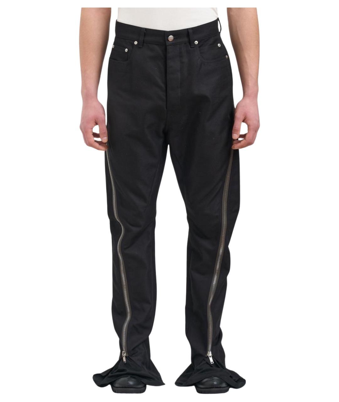 RICK OWENS Черные повседневные брюки, фото 1