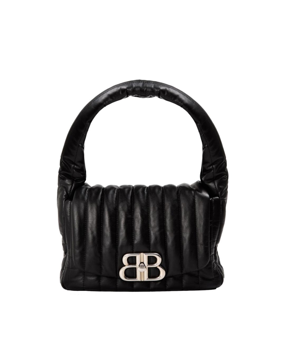 BALENCIAGA Черная кожаная сумка через плечо, фото 1