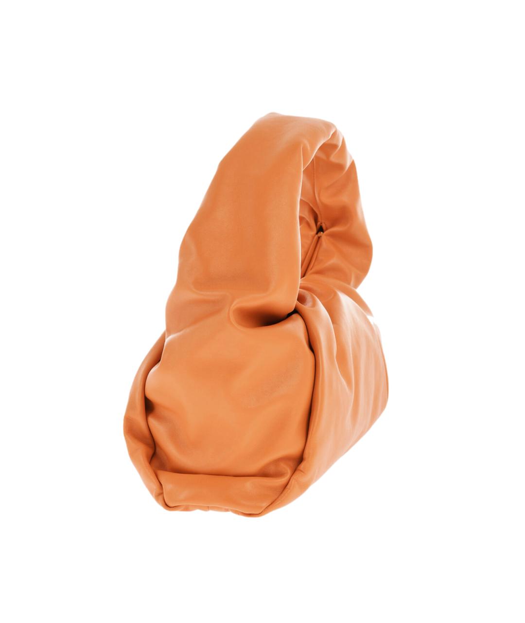 BOTTEGA VENETA Оранжевая кожаная сумка через плечо, фото 2