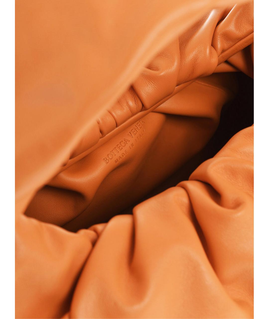 BOTTEGA VENETA Оранжевая кожаная сумка через плечо, фото 4
