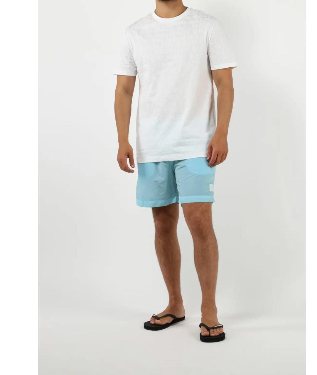 CP COMPANY Синие полиамидовые шорты, фото 2