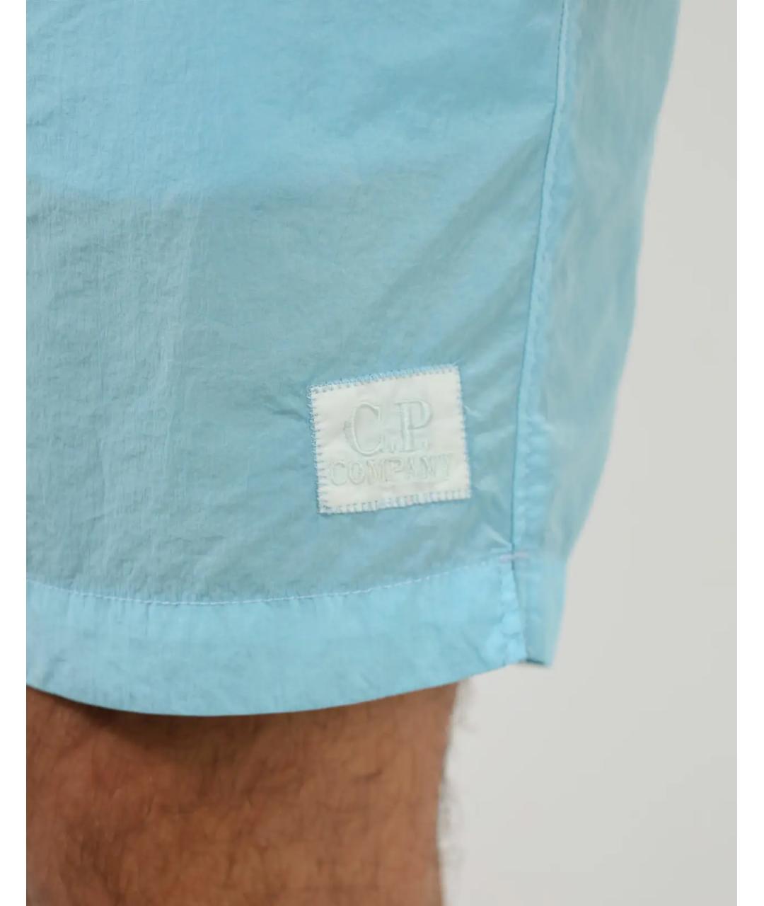 CP COMPANY Синие полиамидовые шорты, фото 4