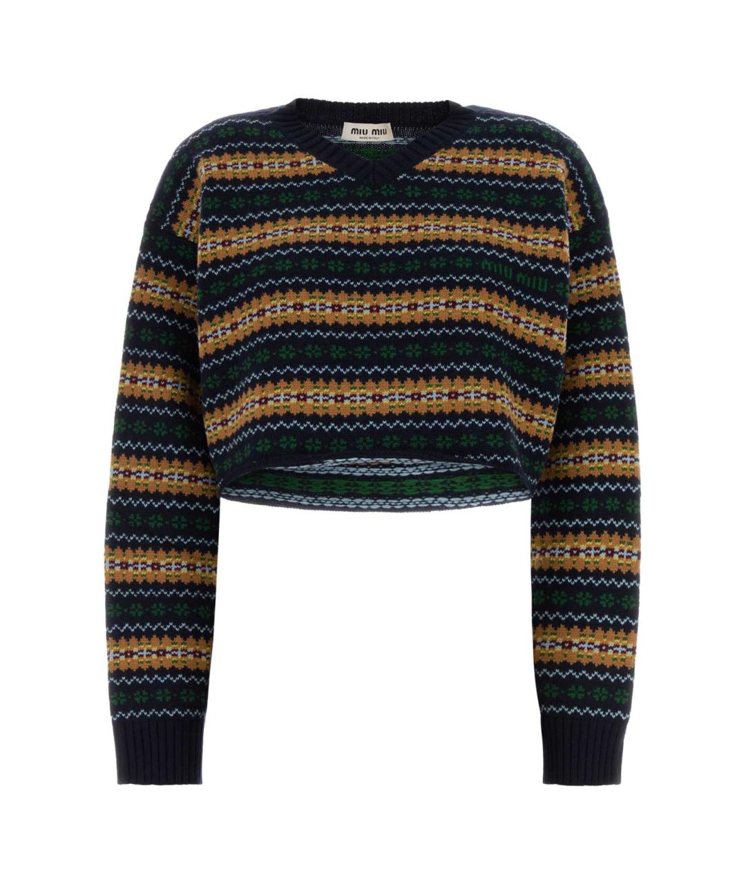 MIU MIU Мульти шерстяной джемпер / свитер, фото 1