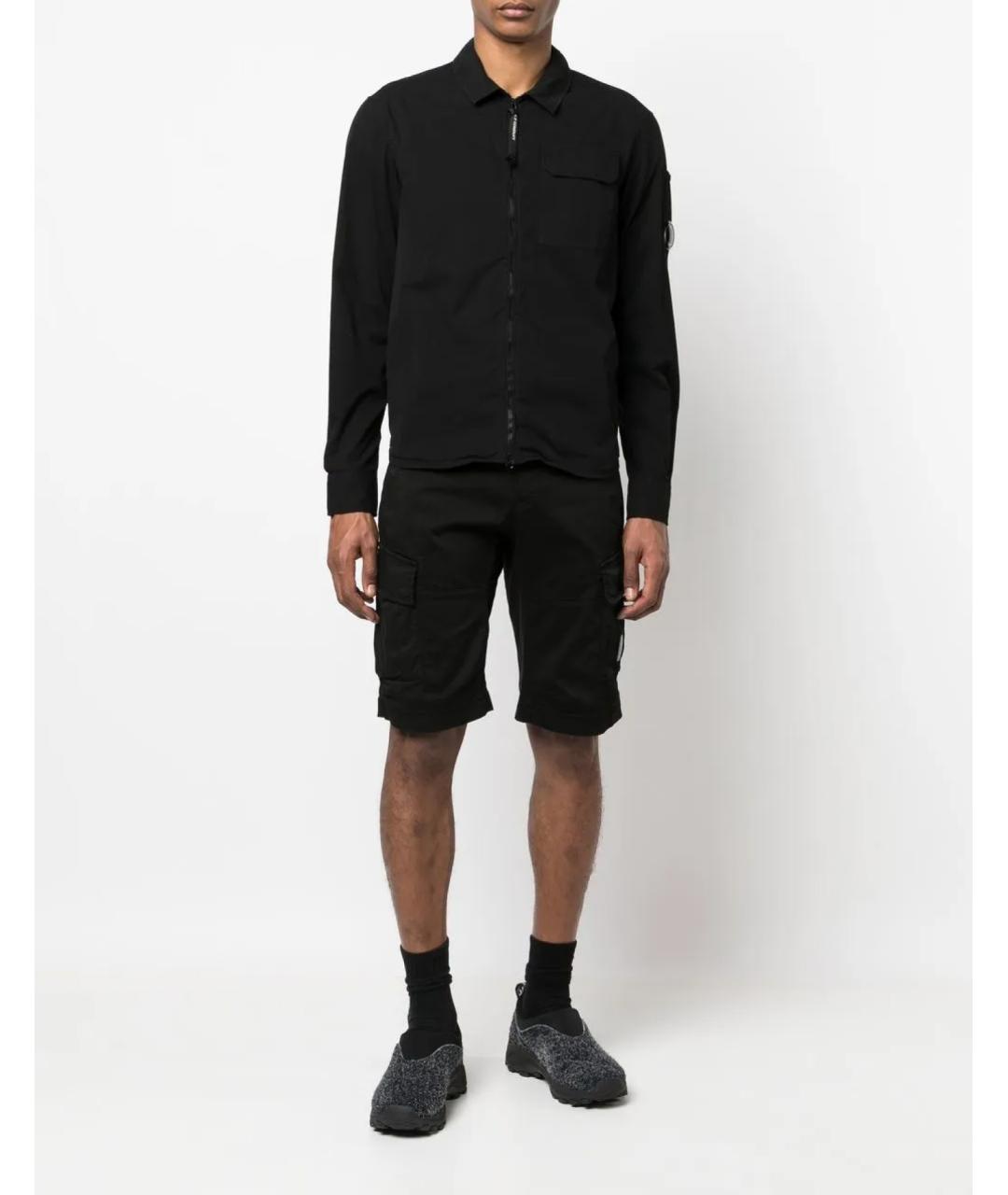 CP COMPANY Черные хлопковые шорты, фото 3