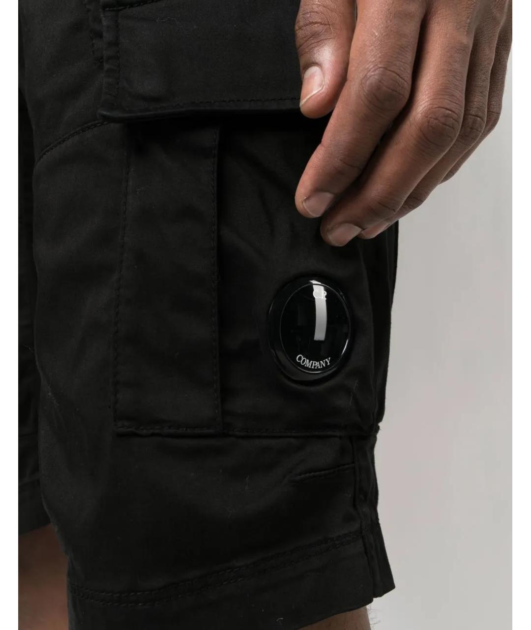 CP COMPANY Черные хлопковые шорты, фото 5