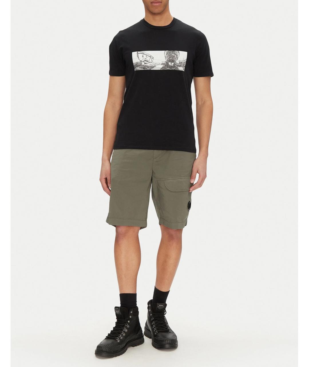 CP COMPANY Зеленые хлопковые шорты, фото 2