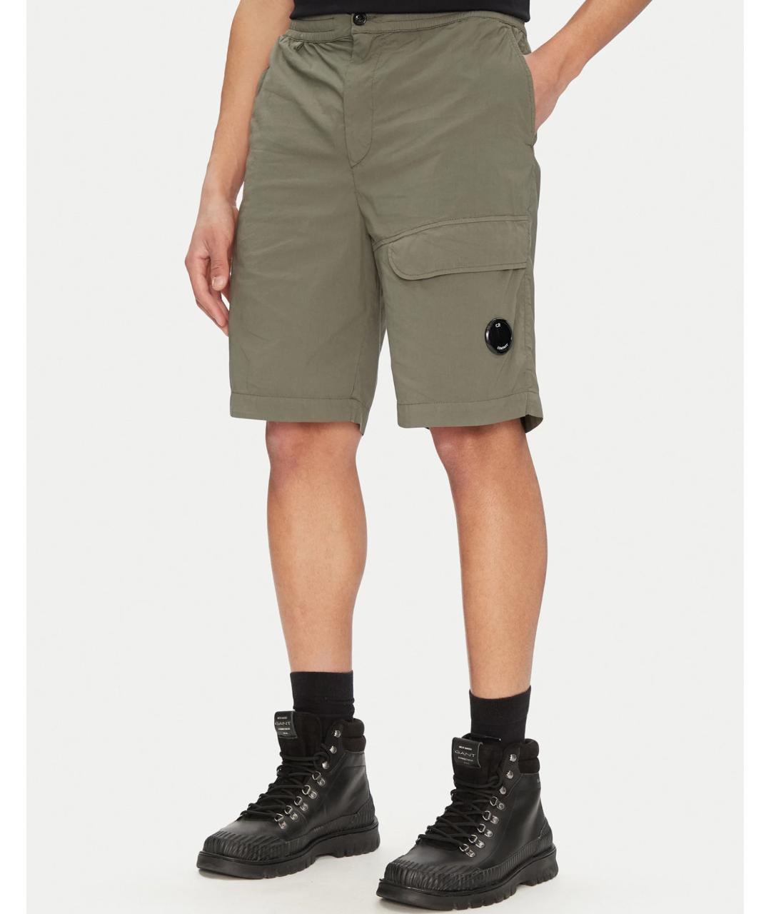 CP COMPANY Зеленые хлопковые шорты, фото 3