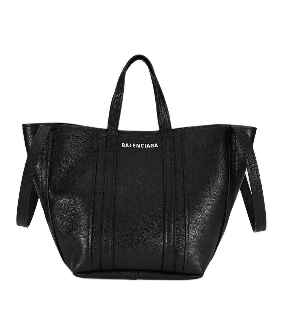 BALENCIAGA Черная кожаная сумка через плечо, фото 1