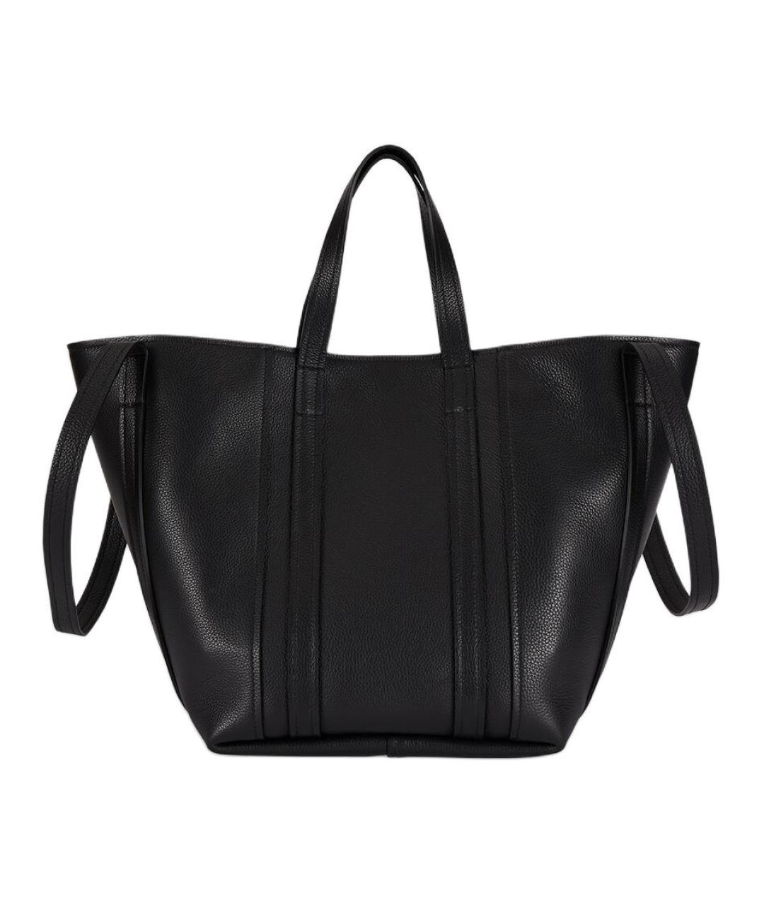 BALENCIAGA Черная кожаная сумка через плечо, фото 5