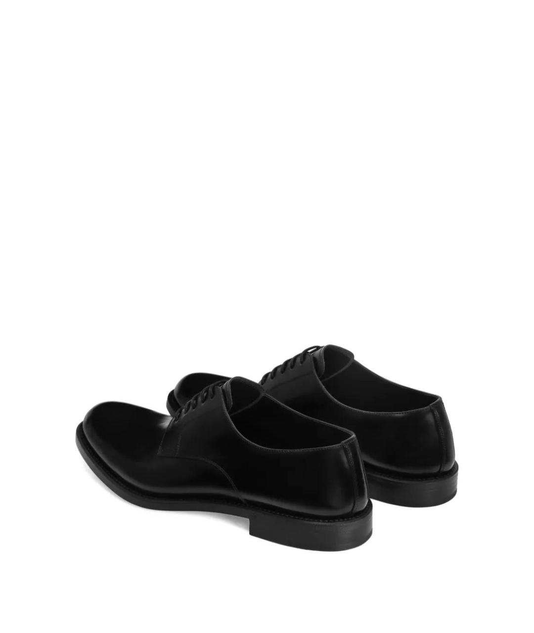 DOLCE&GABBANA Черные кожаные туфли, фото 4