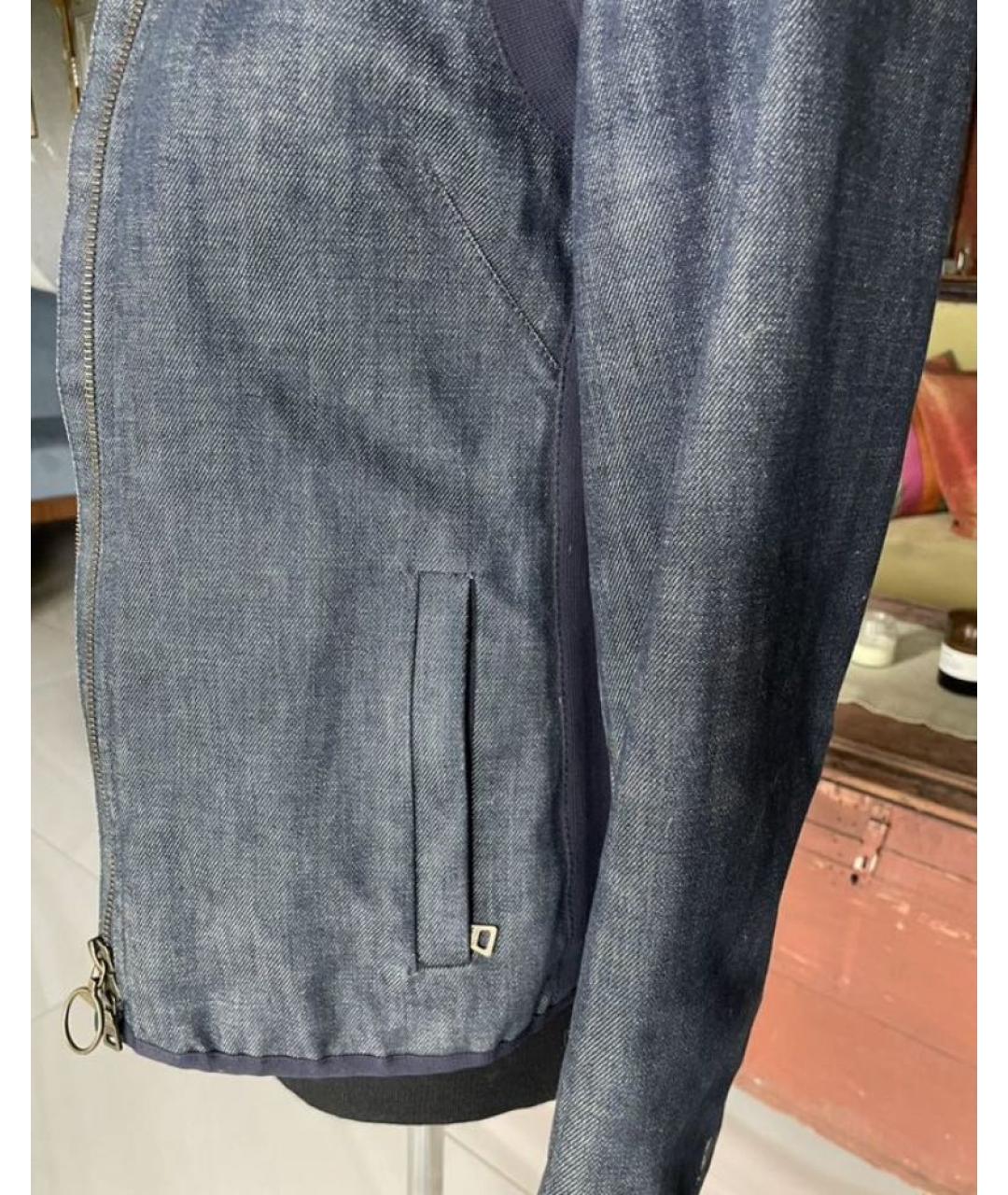 PRADA Темно-синяя деним куртка, фото 8