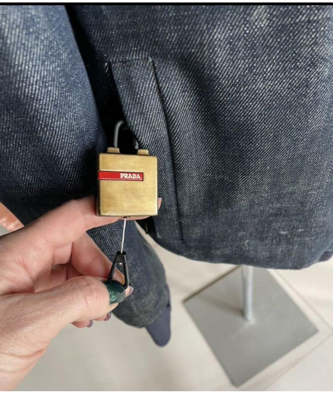 PRADA Темно-синяя деним куртка, фото 5