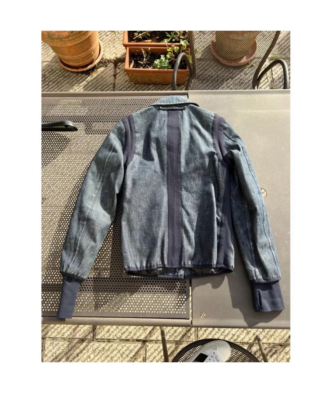 PRADA Темно-синяя деним куртка, фото 2