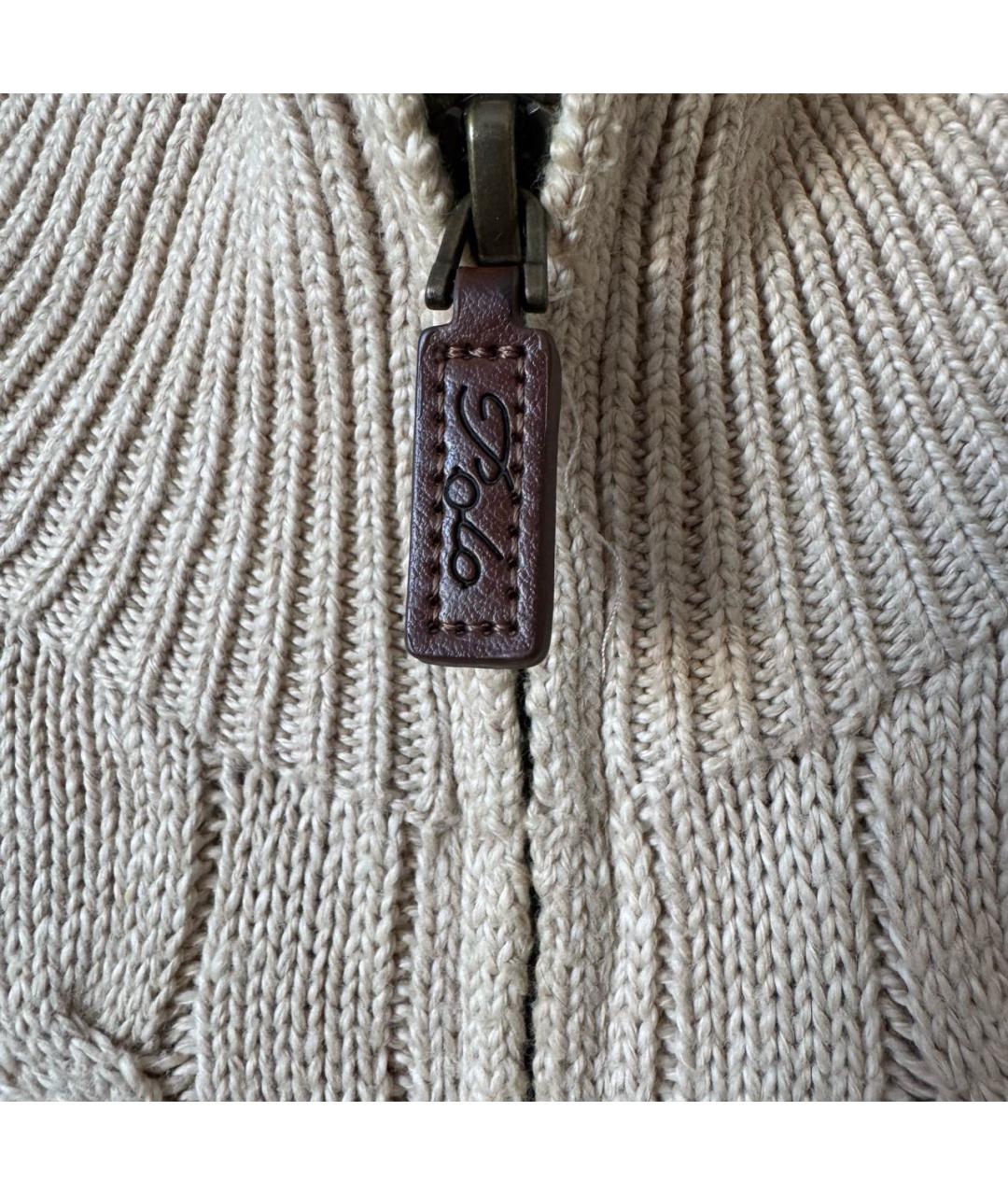 POLO RALPH LAUREN Бежевый хлопковый джемпер / свитер, фото 5