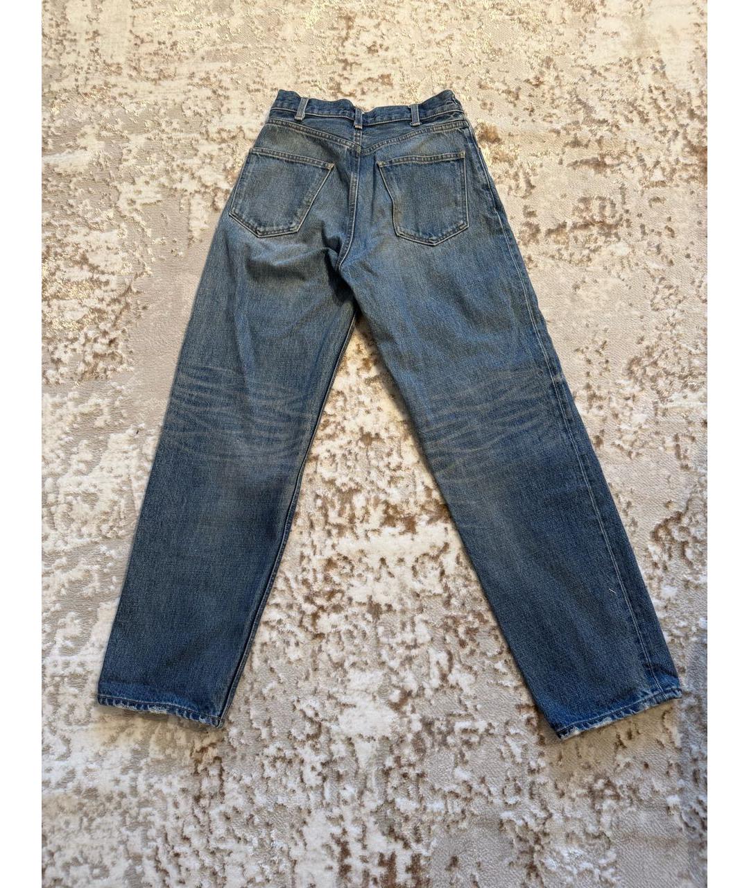 CELINE Голубые прямые джинсы, фото 2