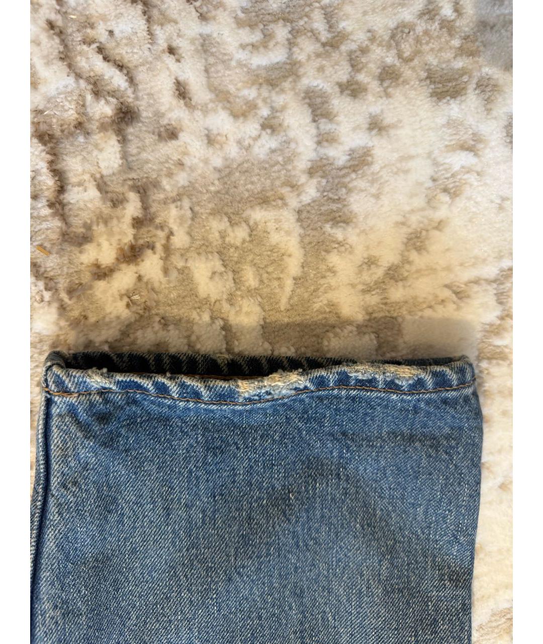 CELINE Голубые прямые джинсы, фото 8