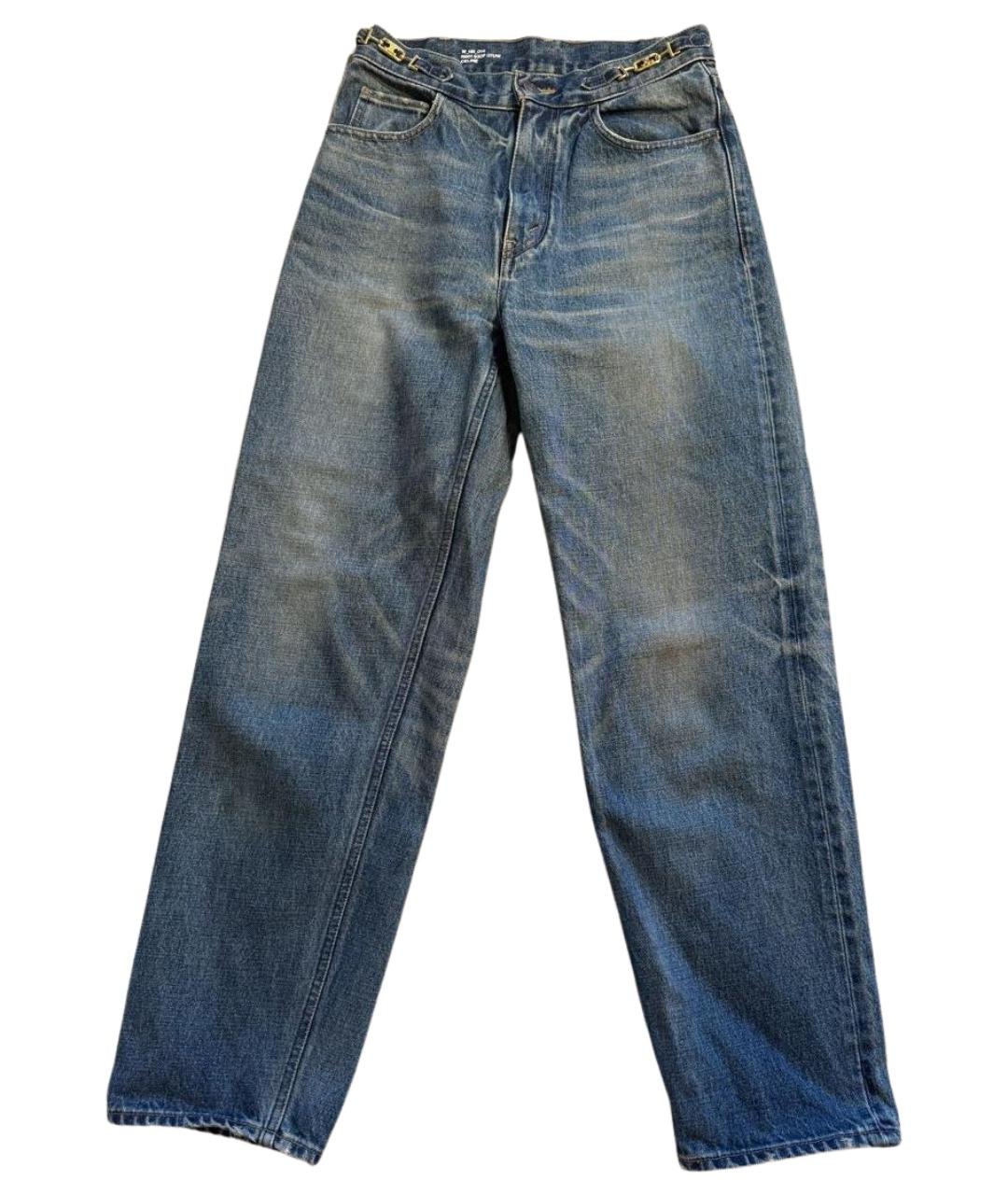 CELINE Голубые прямые джинсы, фото 1