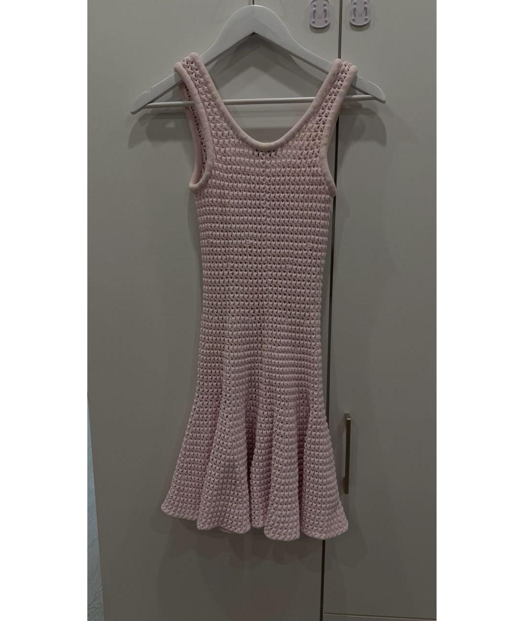 ALAIA Розовое повседневное платье, фото 2