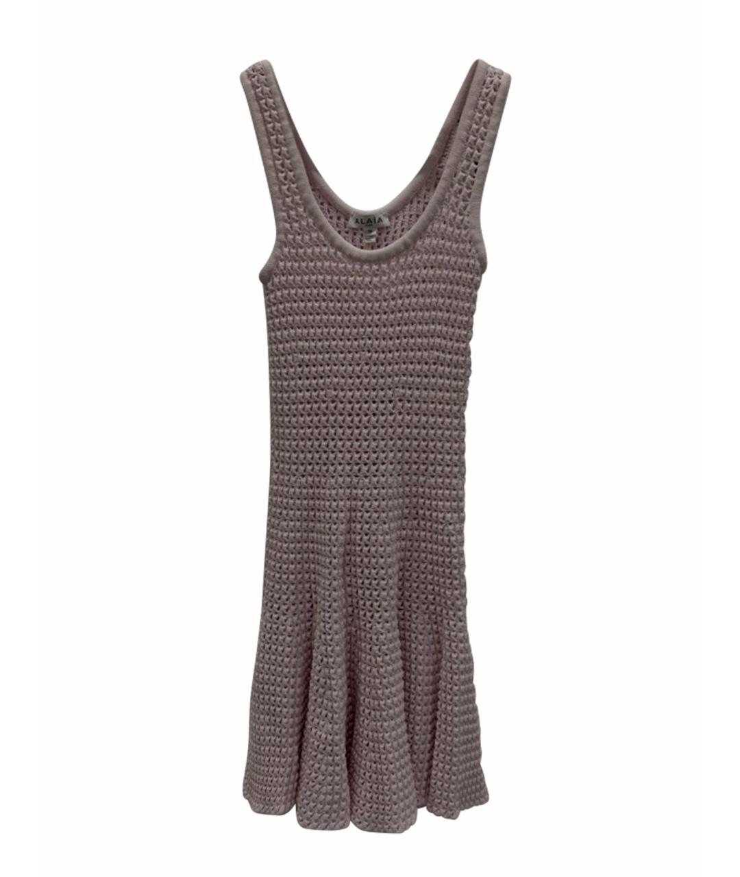 ALAIA Розовое повседневное платье, фото 1