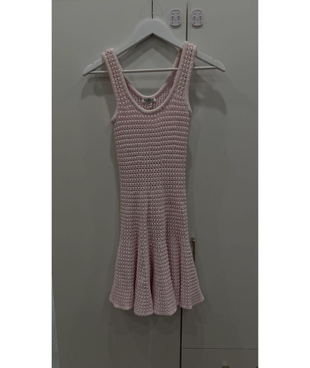 ALAIA Розовое повседневное платье, фото 5
