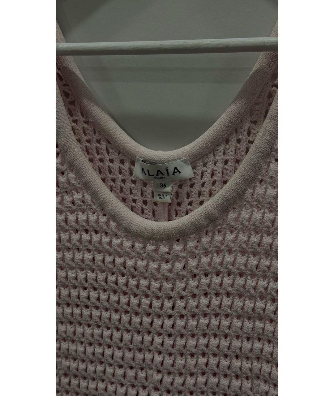 ALAIA Розовое повседневное платье, фото 3