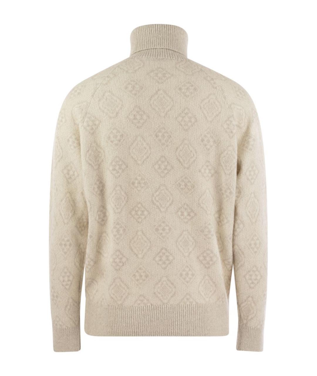 BRUNELLO CUCINELLI Белый шерстяной джемпер / свитер, фото 2