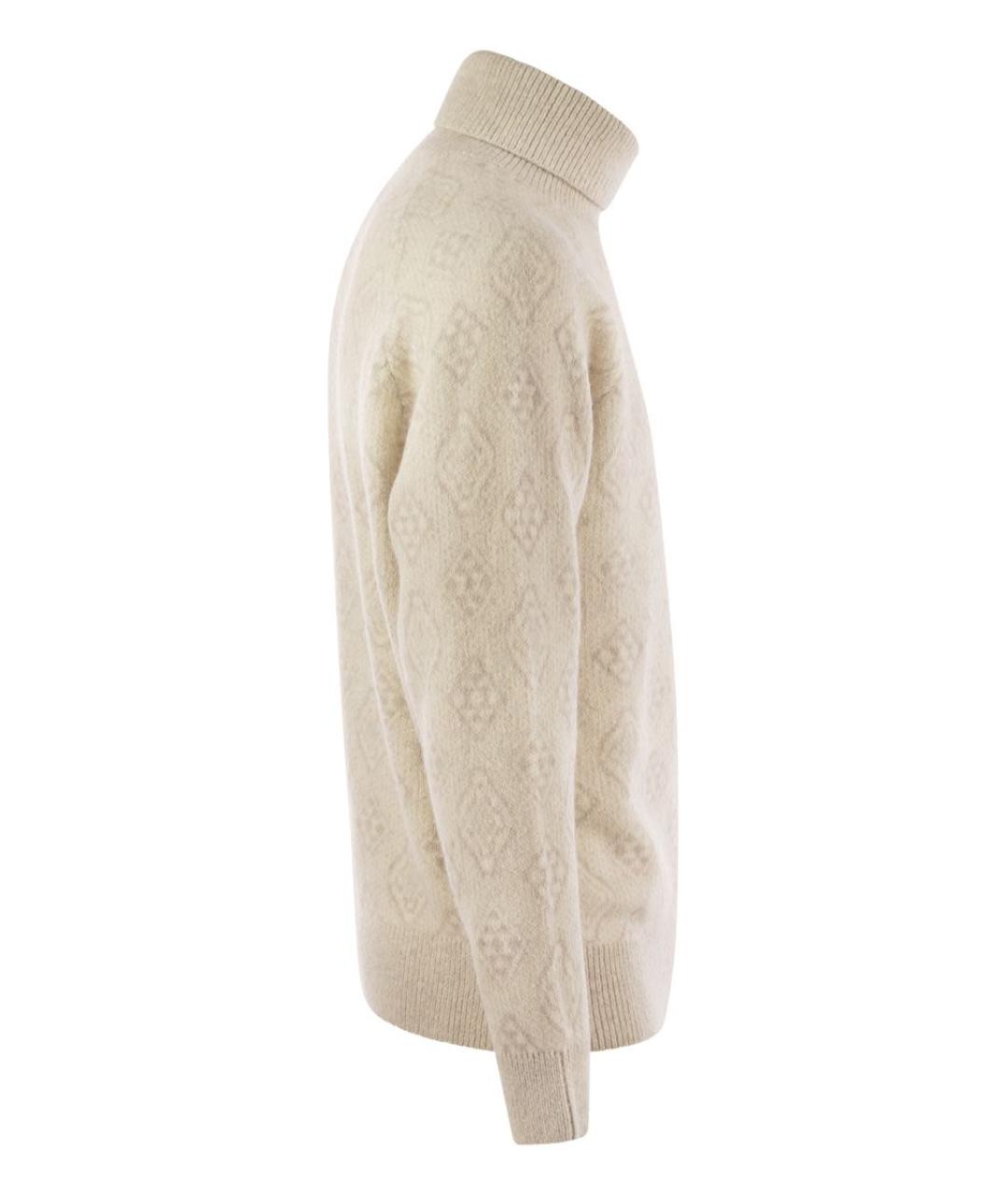 BRUNELLO CUCINELLI Белый шерстяной джемпер / свитер, фото 3