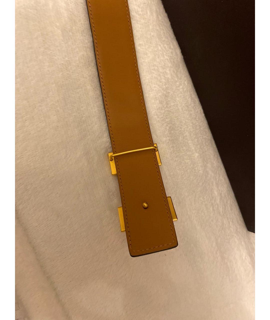 HERMES Фиолетовый ремень из экзотической кожи, фото 2