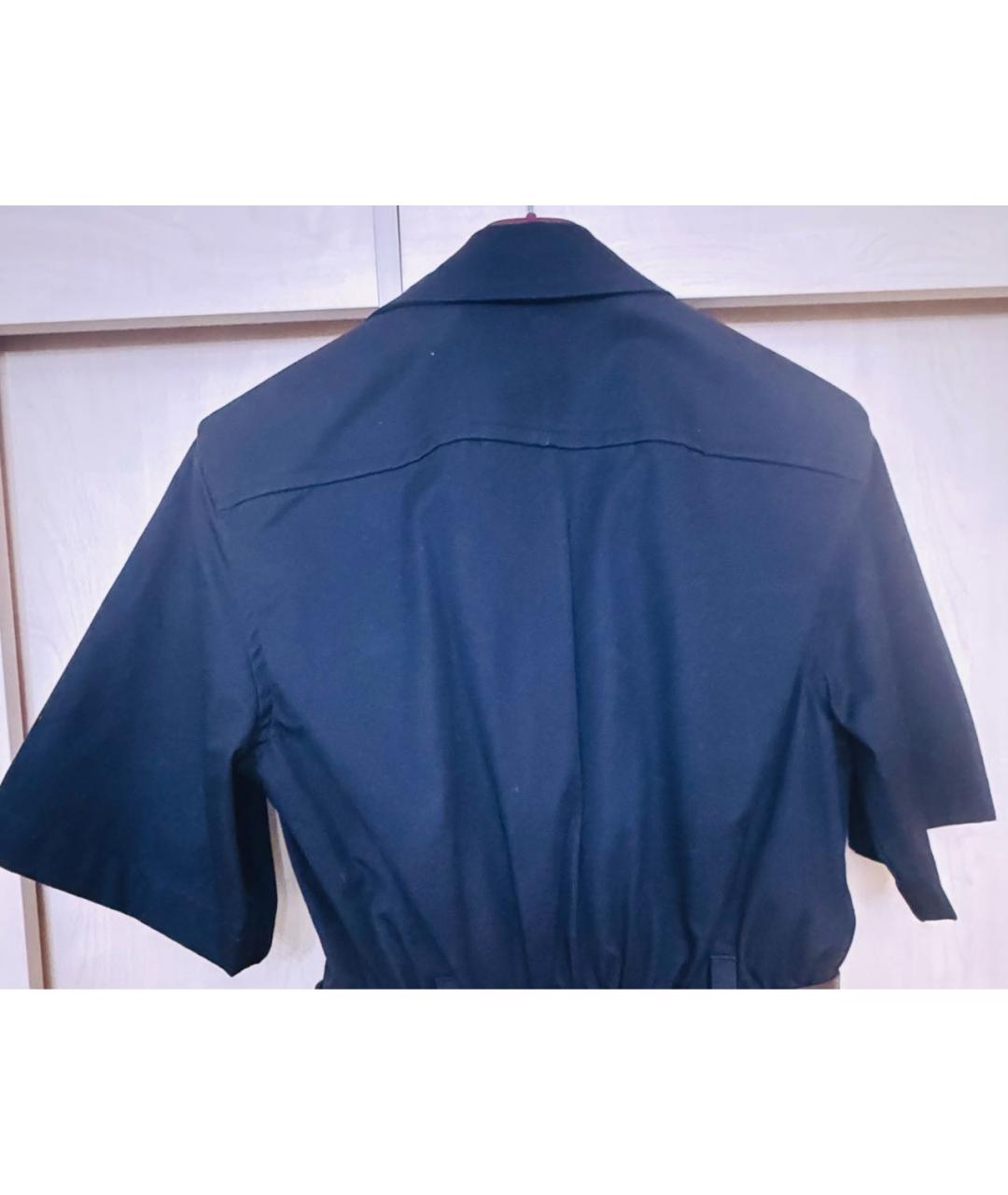 SAINT LAURENT Черный хлопковый комбинезон, фото 3