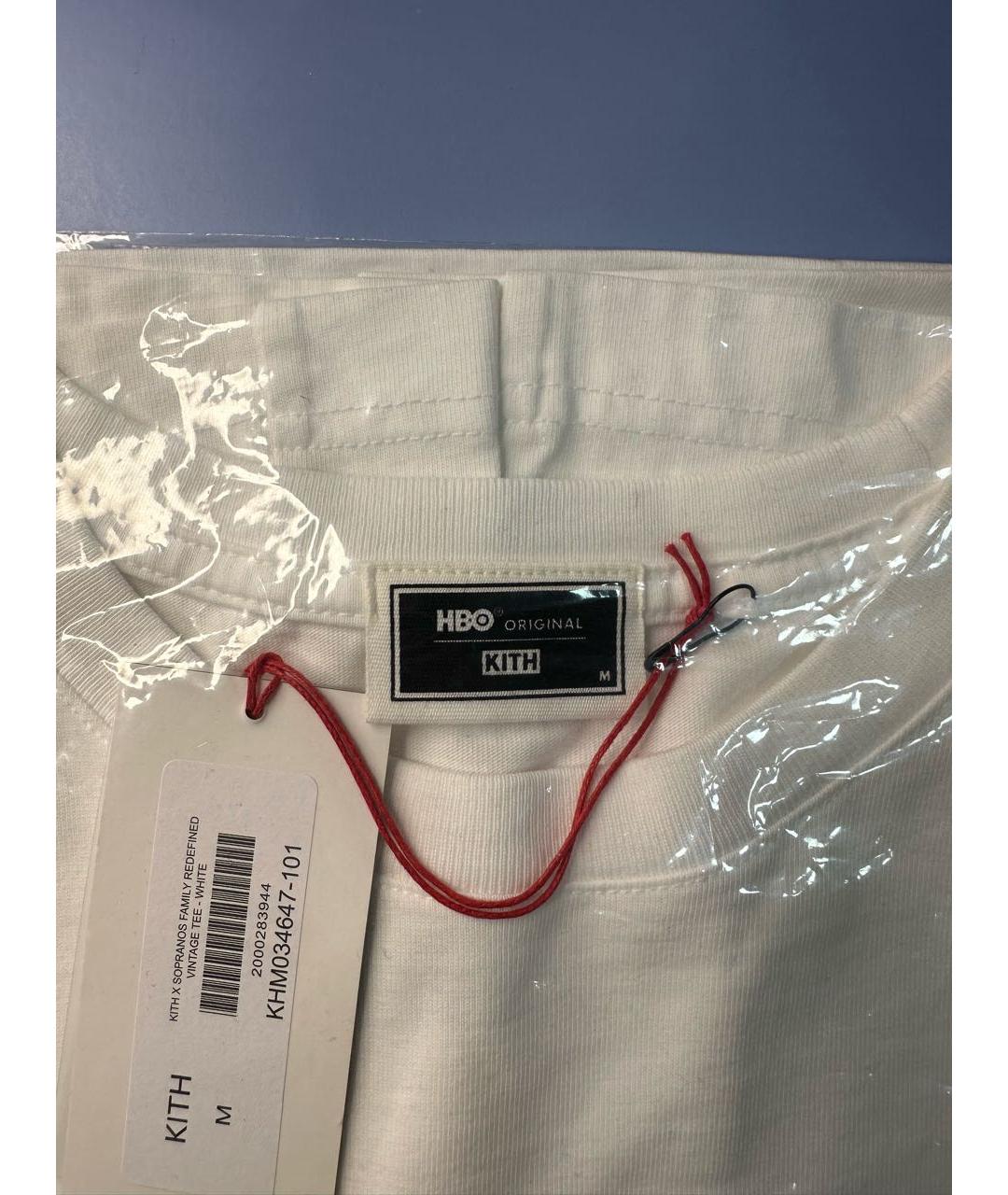 KITH Белая хлопковая футболка, фото 5