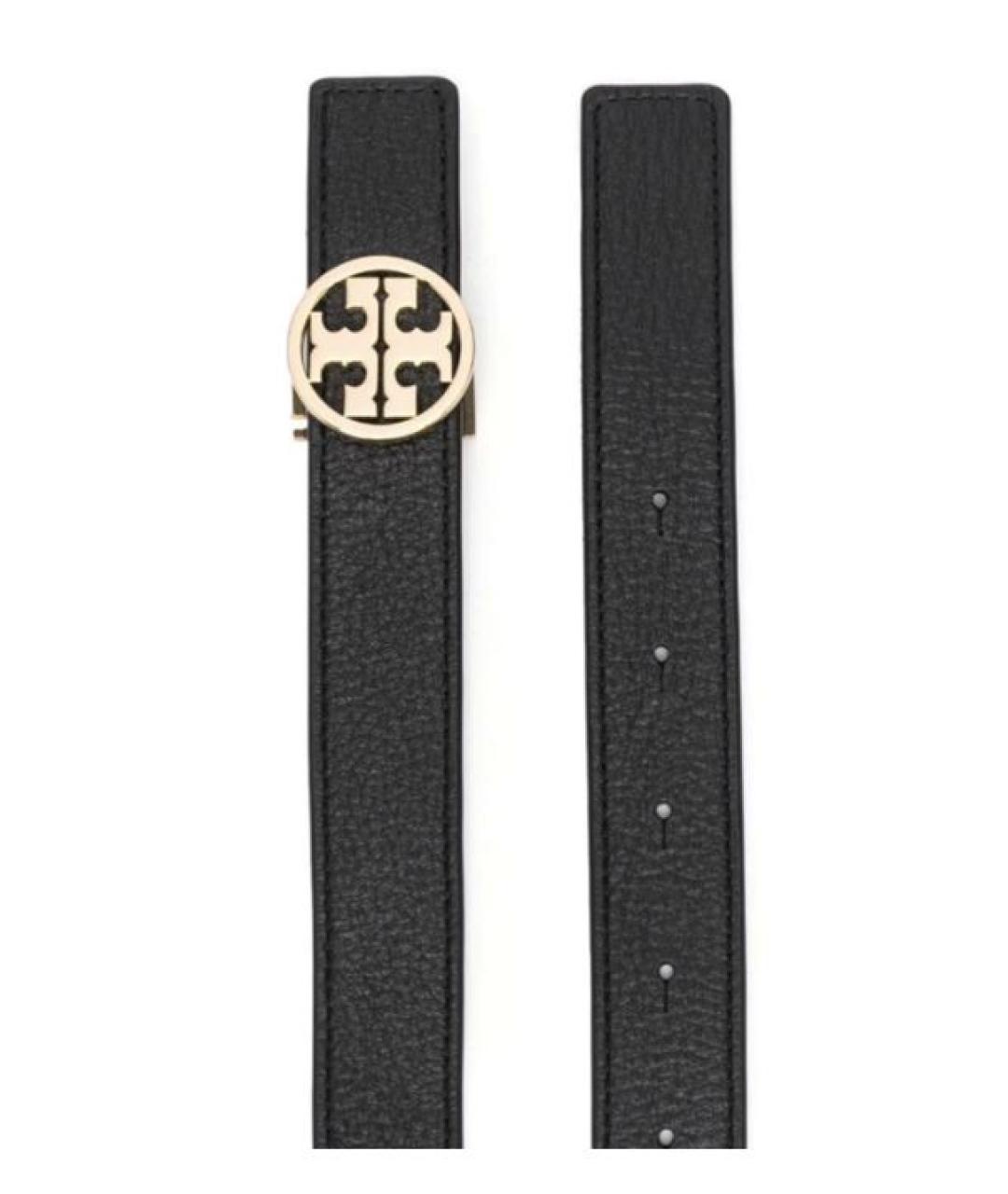 TORY BURCH Черный кожаный ремень, фото 2