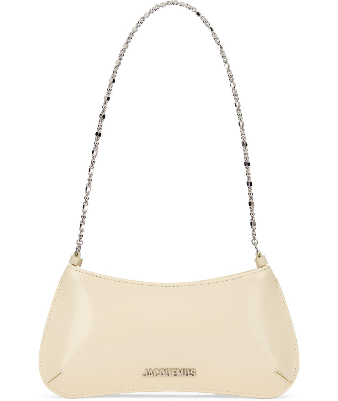 JACQUEMUS Бежевая хлопковая сумка через плечо, фото 1