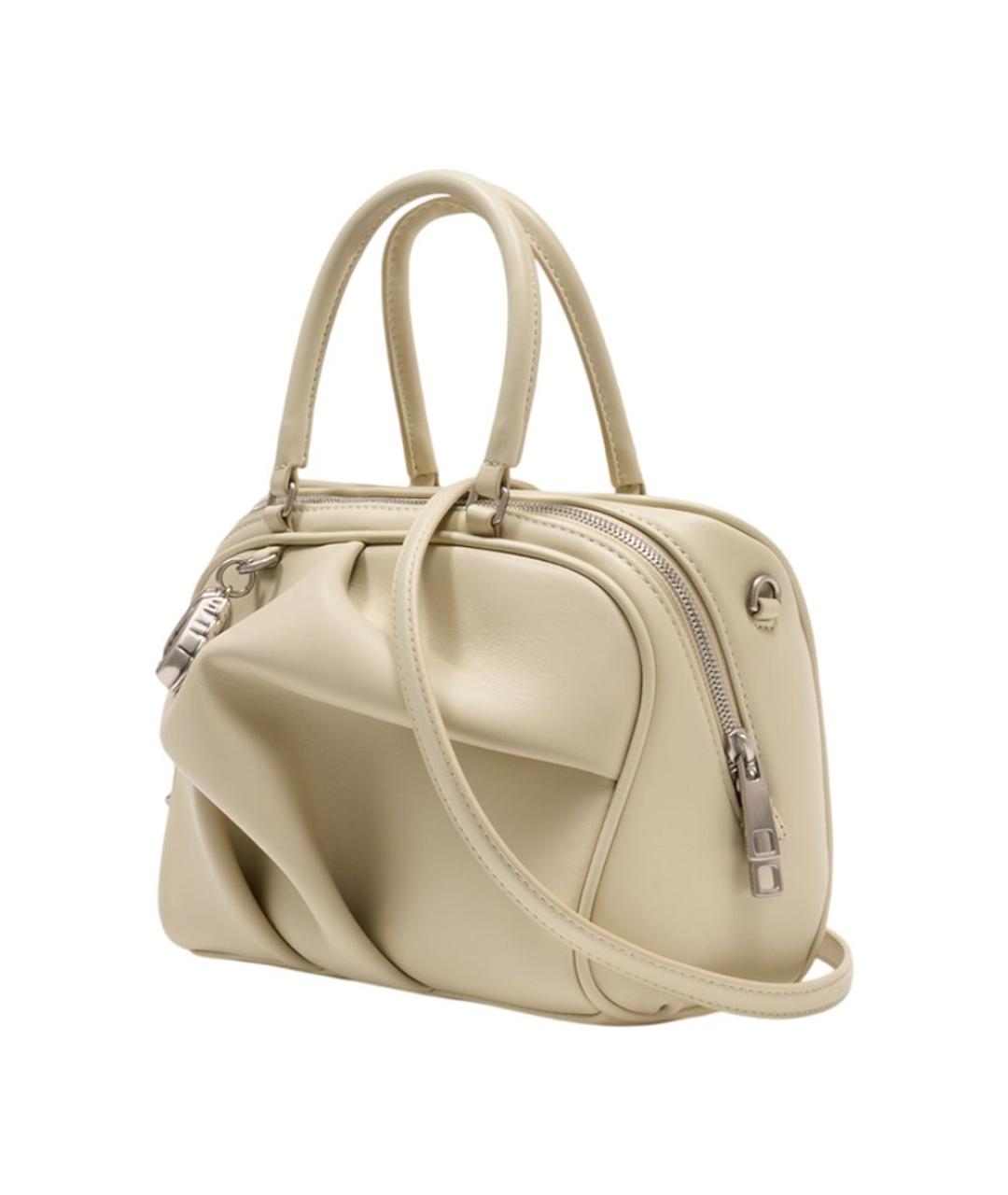 MARC JACOBS Белая кожаная сумка с короткими ручками, фото 2