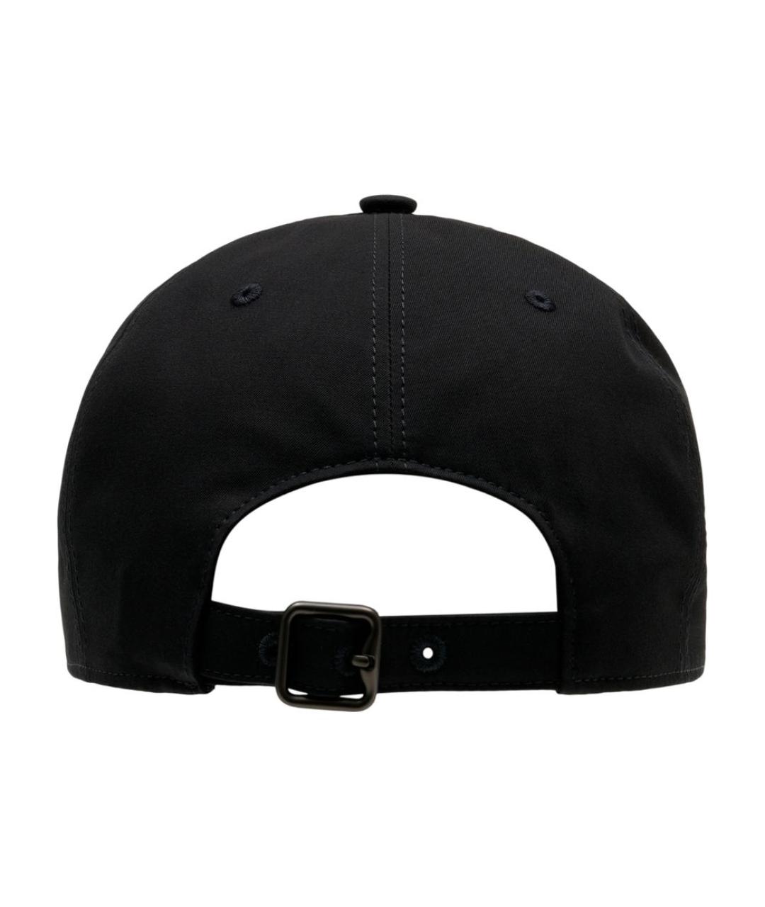 BURBERRY Черная хлопковая кепка, фото 2