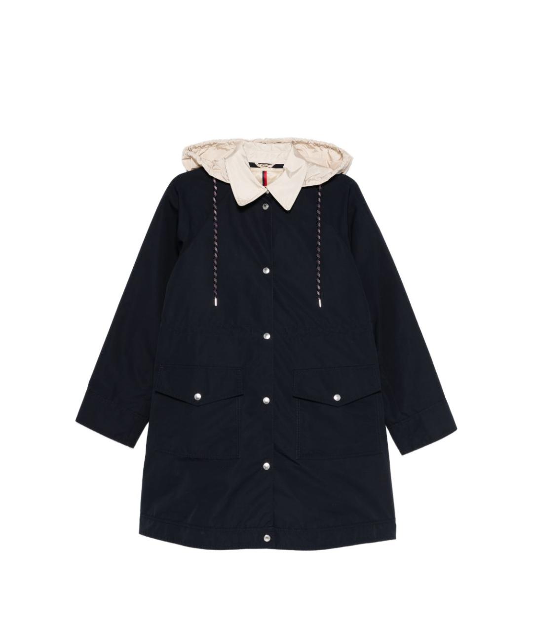 MONCLER Темно-синяя хлопковая парка, фото 1