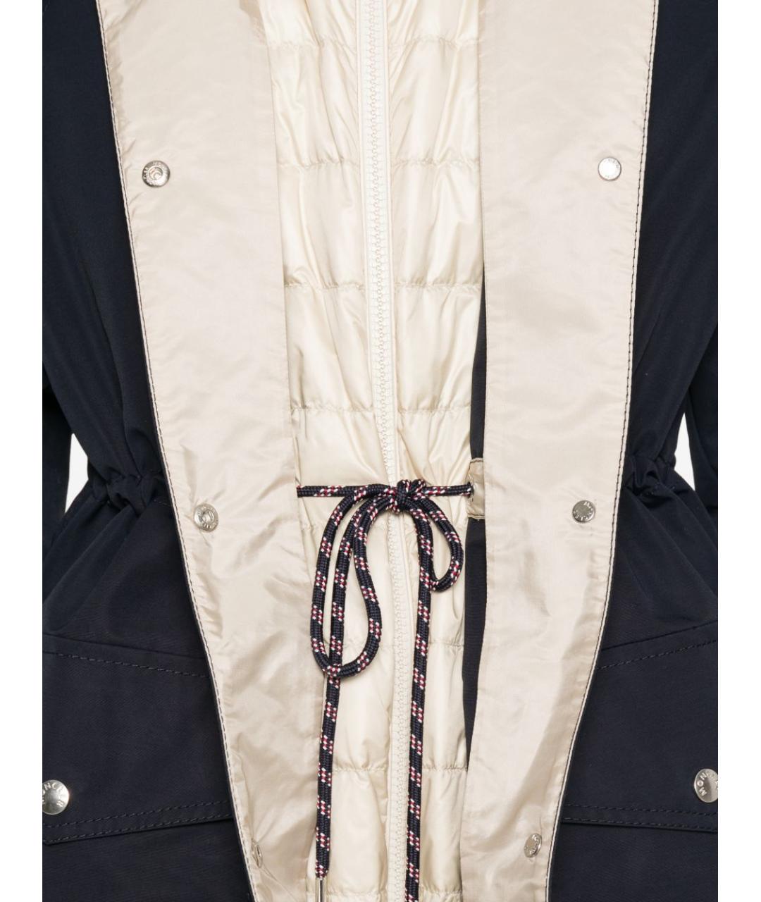 MONCLER Темно-синяя хлопковая парка, фото 2