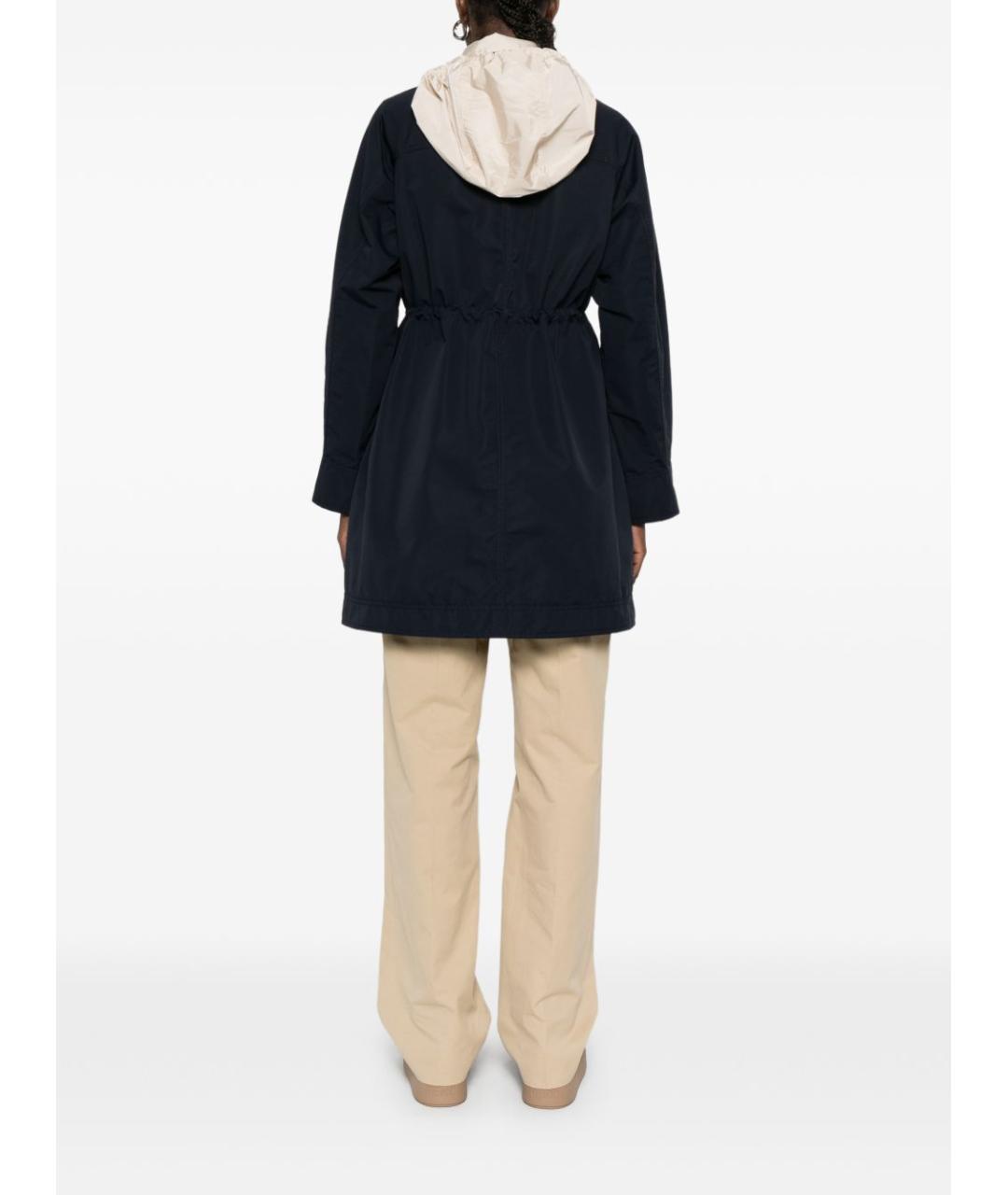 MONCLER Темно-синяя хлопковая парка, фото 4