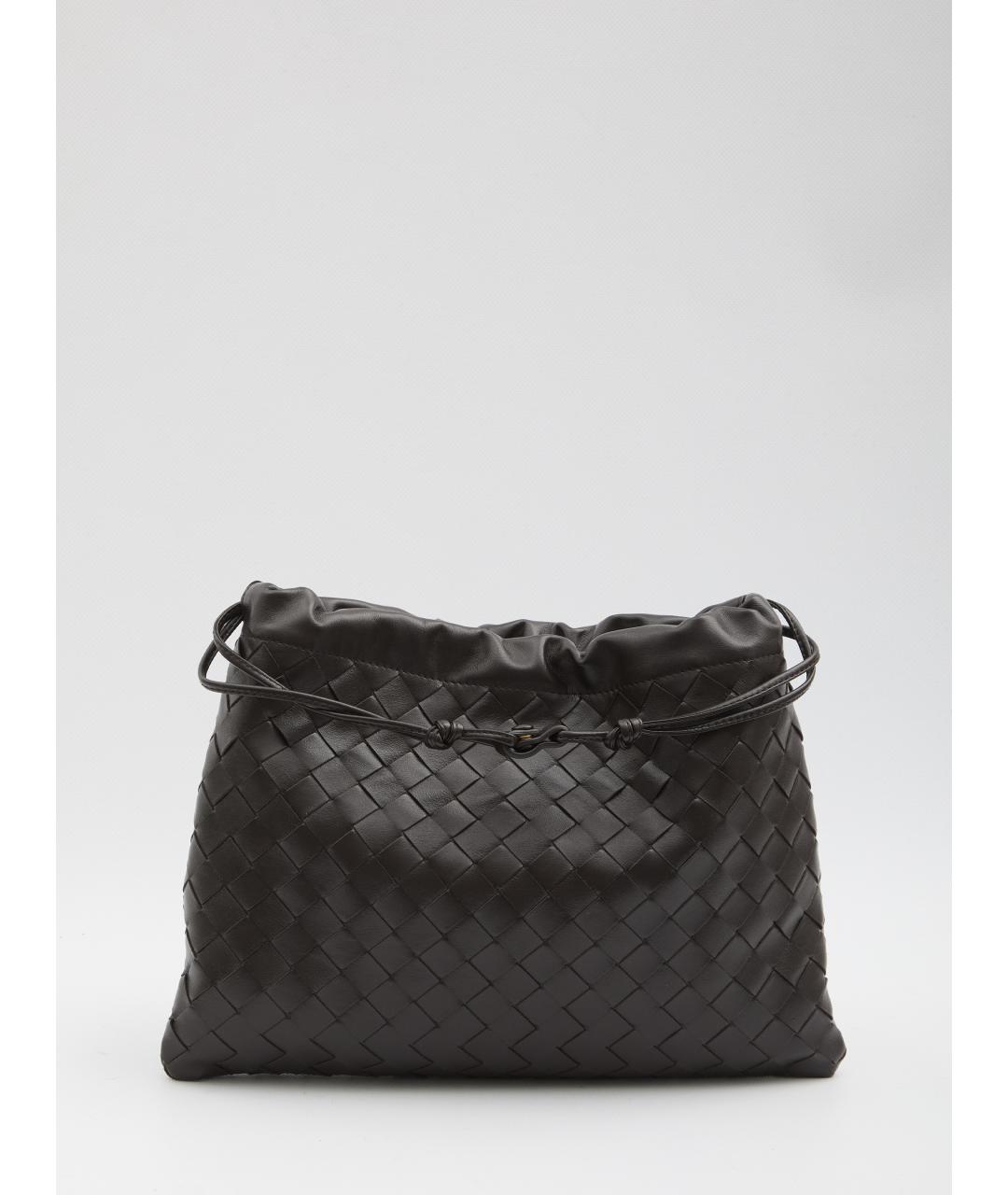 BOTTEGA VENETA Коричневая кожаная сумка тоут, фото 5