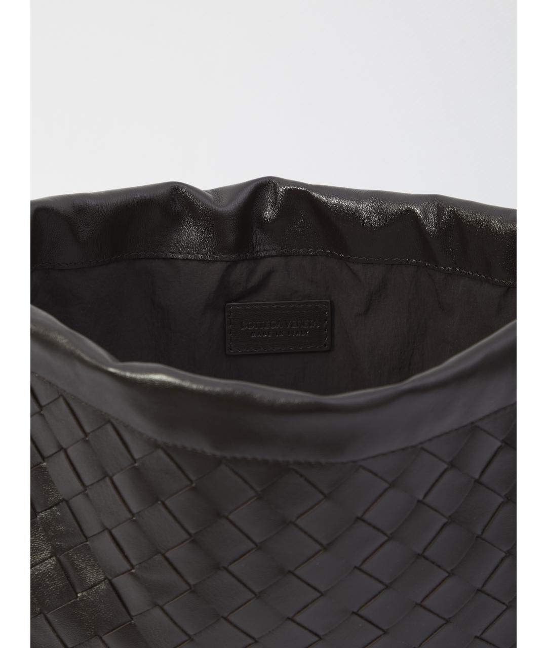 BOTTEGA VENETA Коричневая кожаная сумка тоут, фото 4