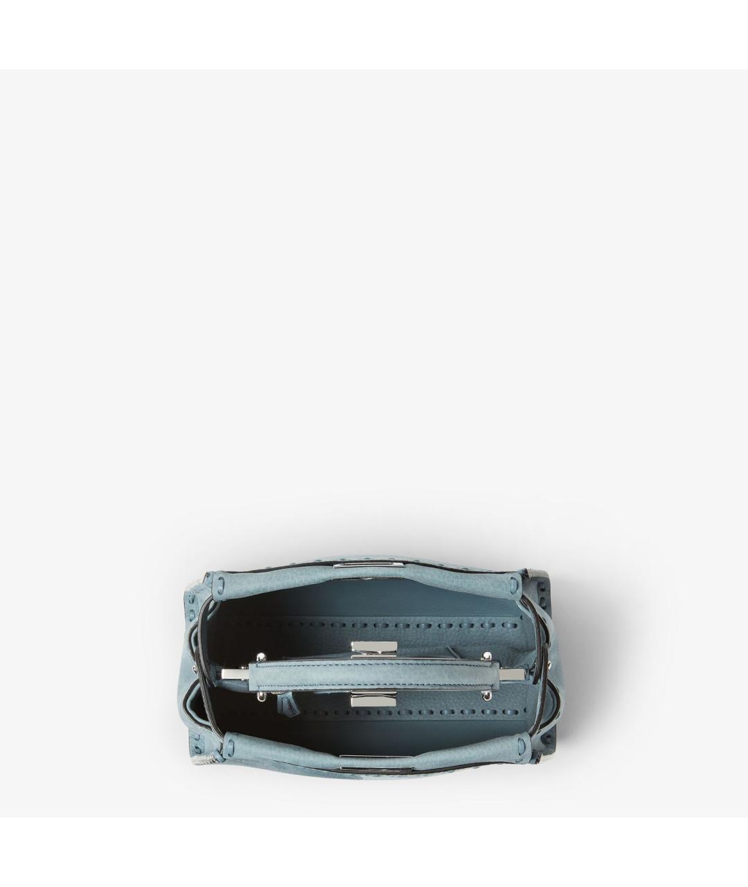 FENDI Голубая сумка тоут, фото 4