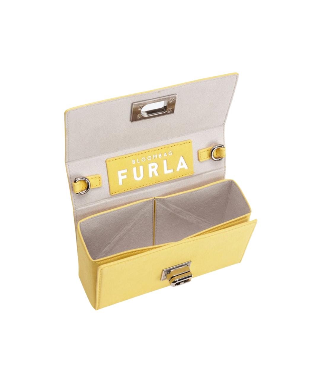 FURLA Желтая сумка через плечо, фото 4