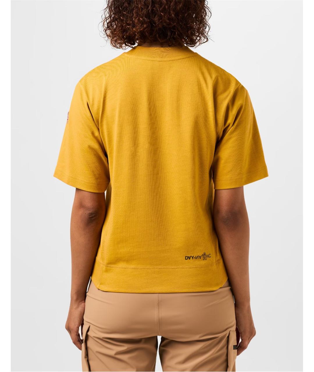 MONCLER Желтая футболка, фото 5