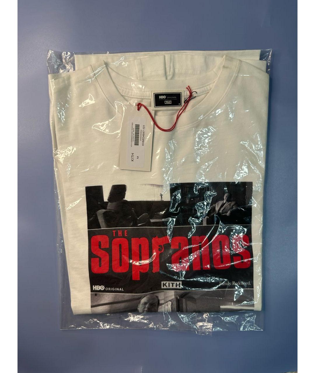 KITH Белая хлопковая футболка, фото 3