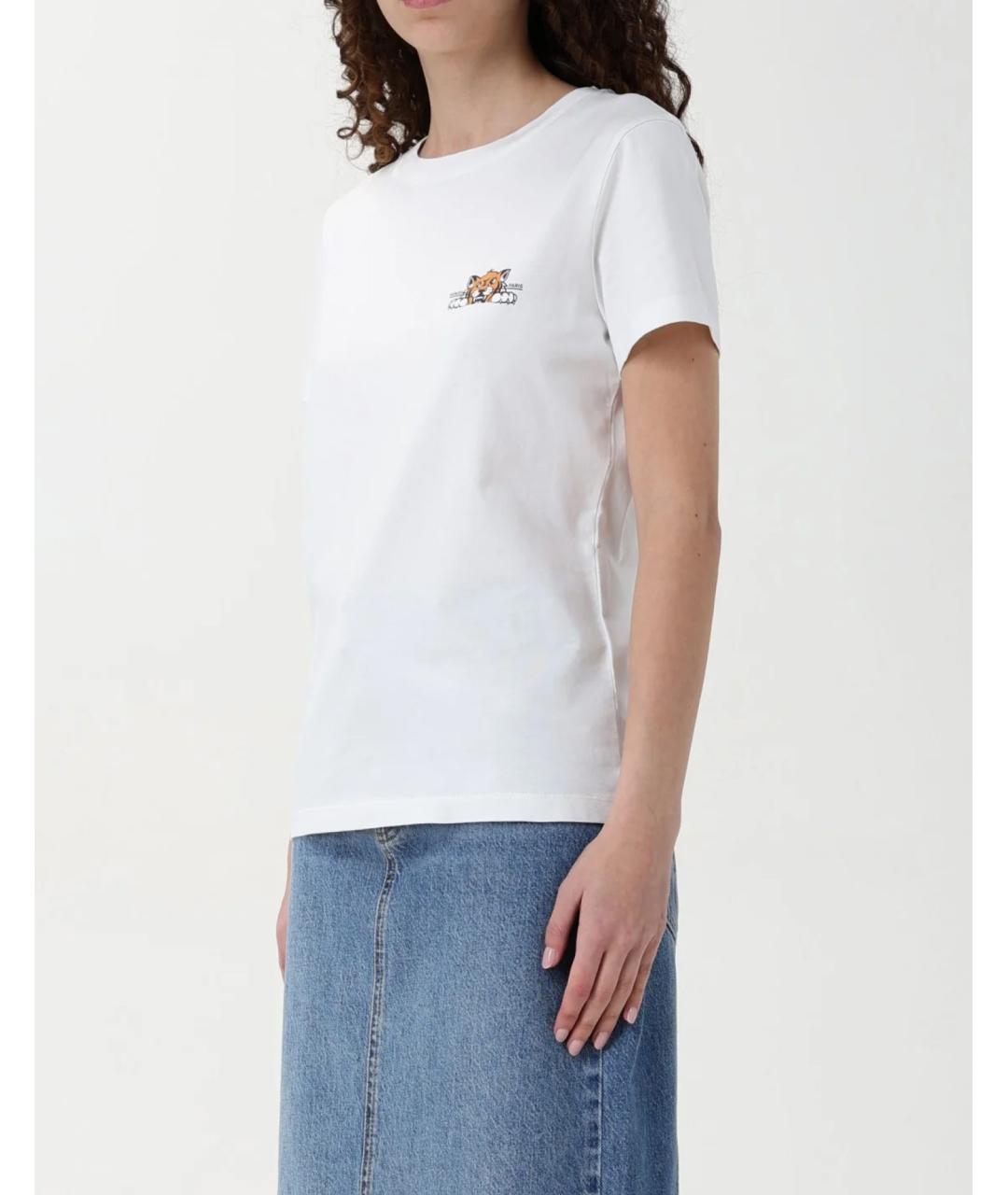 KENZO Белая хлопковая футболка, фото 3