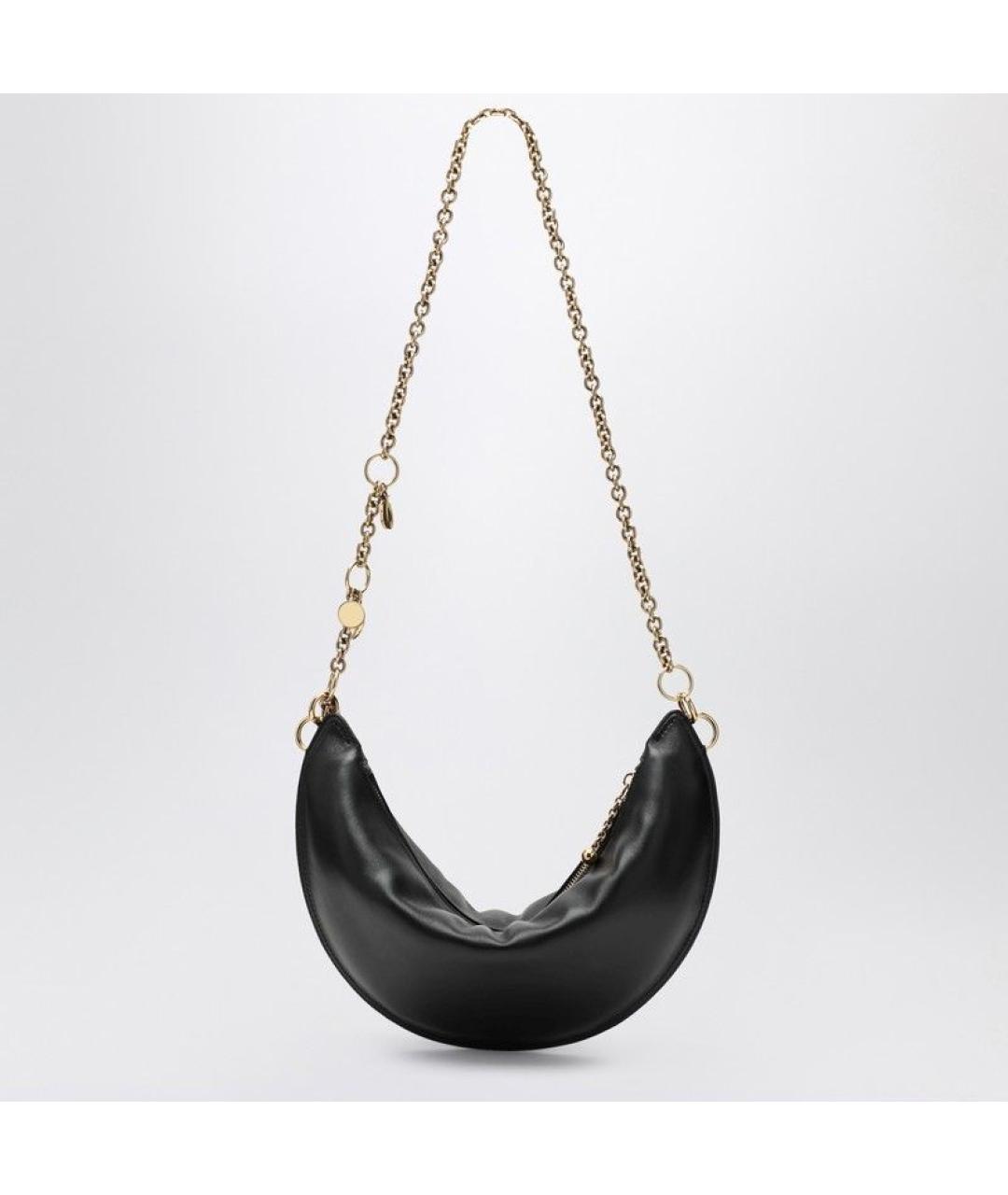 CHLOE Черная кожаная сумка через плечо, фото 2