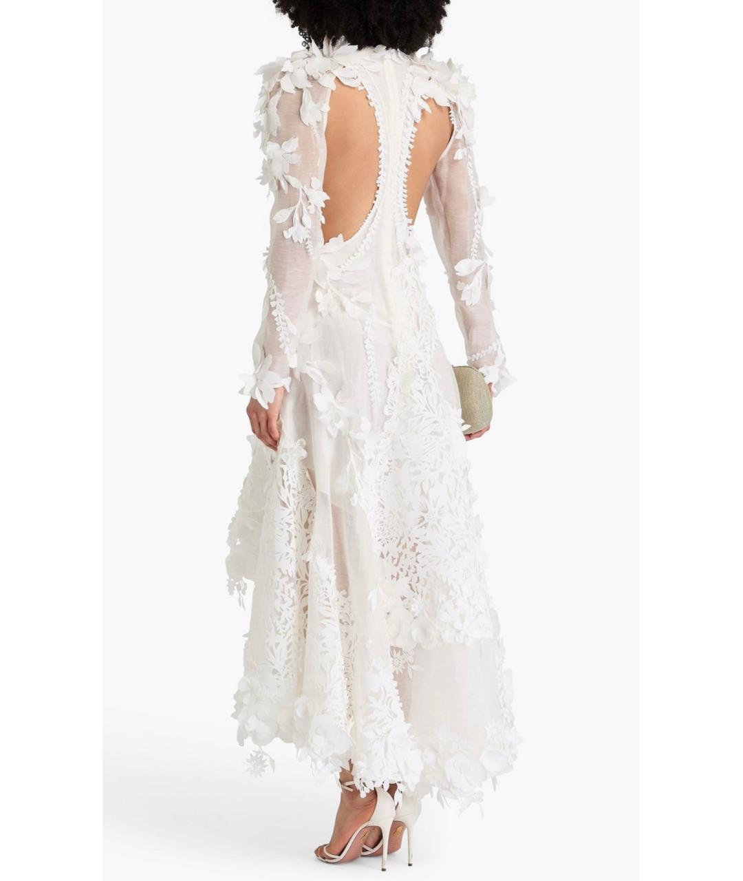 ZIMMERMANN Белое льняное вечернее платье, фото 3