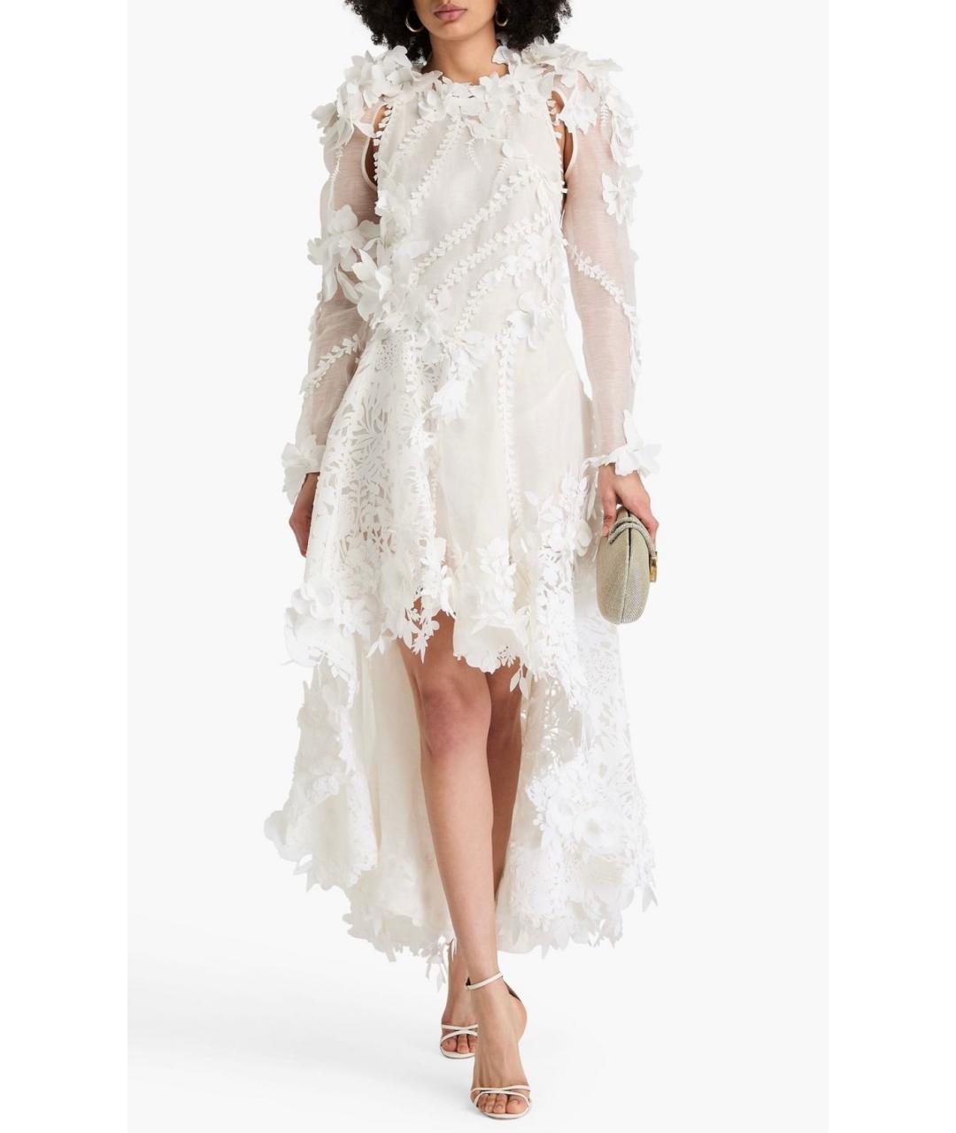 ZIMMERMANN Белое льняное вечернее платье, фото 2